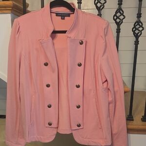 Tommy Hilfiger Light Pink Double-Breasted Blazer